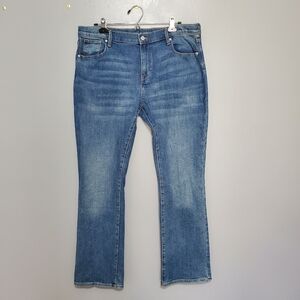 Old Navy GIRLS Boot-Cut Blue Jeans Adjustable Waist Size 20 PLUS
